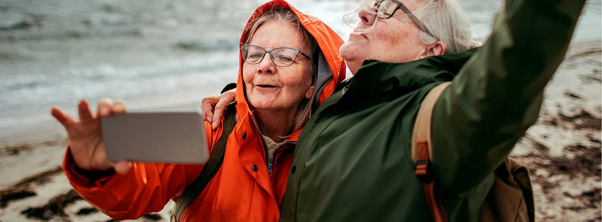 a man and woman on a beach