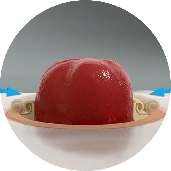 Detailní záběr tvarovatelné podložky